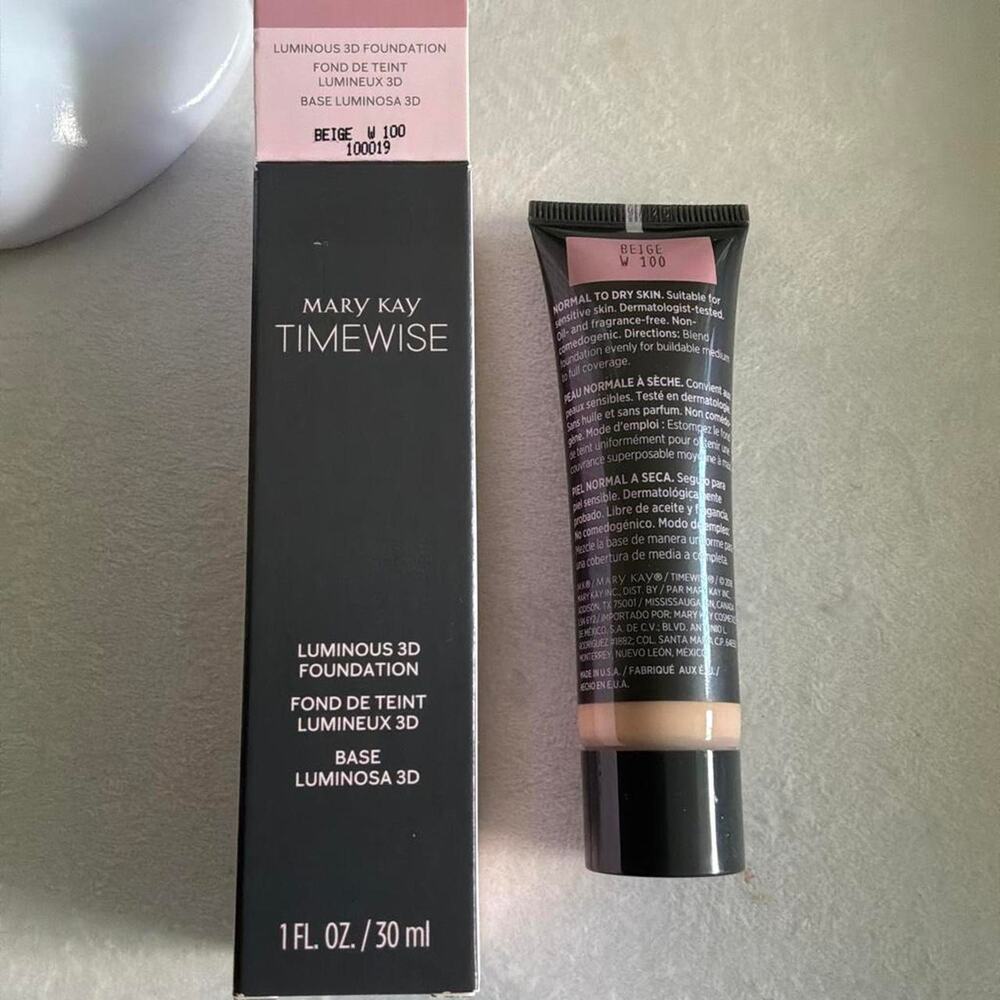 Mary Kay TimeWise Luminous 3D Foundation in Beige W100